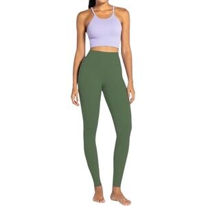 Sunzel High Waist Seamless Active Leggings Olive Green Large NWOT